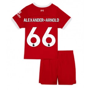 Liverpool Alexander-Arnold #66 Domaci Dres za Dječji 2023-24 Kratak Rukavima (+ kratke hlače)